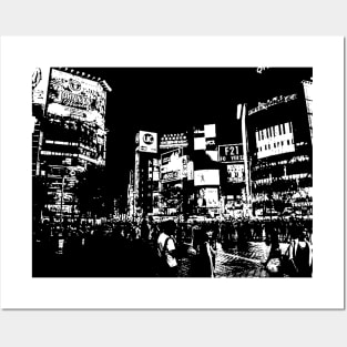 Shibuya Crossing - Tokyo Posters and Art